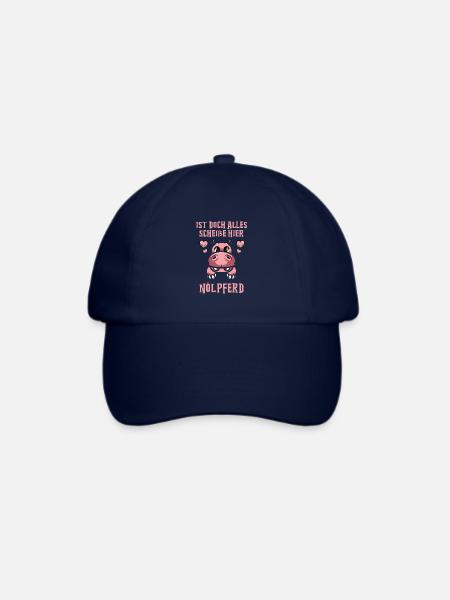 Ist doch alles scheiße hier Nölpferd - Baseballkappe - Blau/Blau