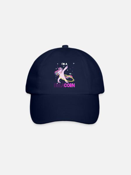 Hulacorn Hula Hullern Outfit Diät Hoop Geschenk - Baseballkappe - Blau/Blau