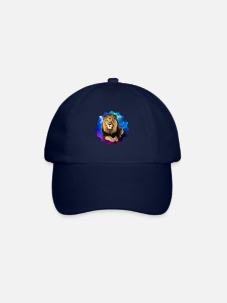 Löwe - Baseballkappe - Blau/Blau