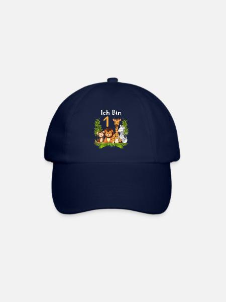 1. Geburtstag Erster Kindergeburtstag Mädchen Dsch - Baseballkappe - Blau/Blau