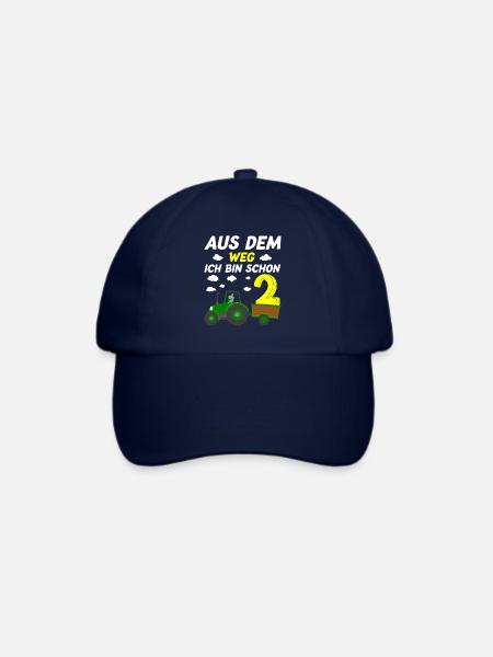 Aus dem Weg ich bin schon 2 Traktor Dino - Baseballkappe - Blau/Blau