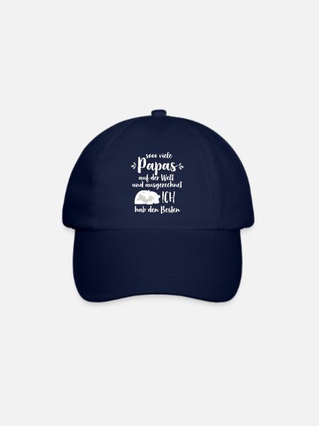 So viele Papas auf der Welt Vatertag Geschenk - Baseballkappe - Blau/Blau