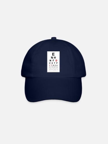Sehtest Zitat - Baseballkappe - Blau/Blau