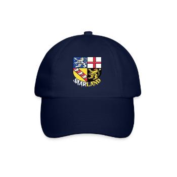 Saarland Saarländer Saarbrücken Flagge Geschenk - Baseballkappe - Blau/Blau - Vorne