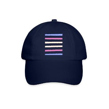 trans stripes - Baseballkappe - Blau/Blau - Vorne