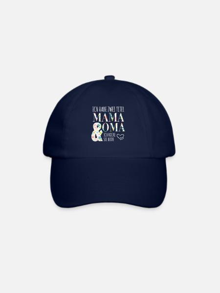 Mama und Oma - Baseballkappe - Blau/Blau