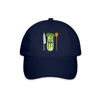 Sellerie Gemüse Stangensellerie Küchenmesser Koch - Baseballkappe - Blau/Blau - Vorne