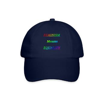 Feminism means equality - Baseballkappe - Blau/Blau - Vorne