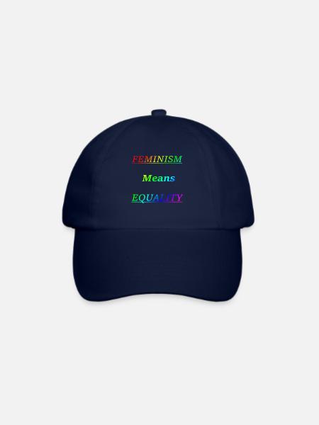 Feminism means equality - Baseballkappe - Blau/Blau