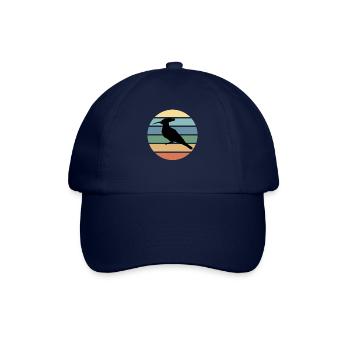 Wiedehopf Vogel Natur Schutz - Baseballkappe - Blau/Blau - Vorne