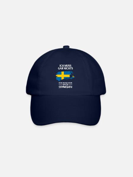 Schweden - Baseballkappe - Blau/Blau