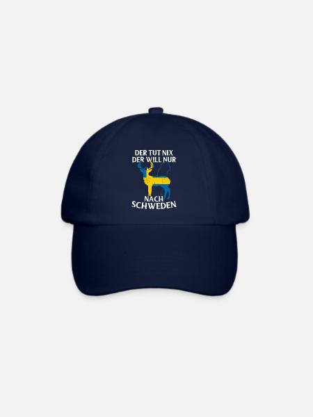 Schweden - Baseballkappe - Blau/Blau