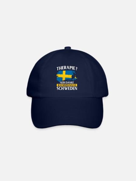 Schweden Geschenk Stockholm Schwedisch Malmö Fika - Baseballkappe - Blau/Blau