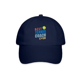 Tennisspruch Tennisspieler Tennistrainer Spaß - Baseballkappe - Blau/Blau - Vorne