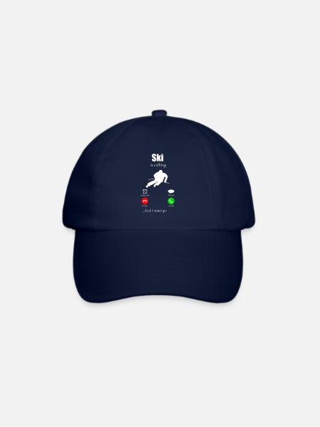 Skifahren - Baseballkappe - Blau/Blau