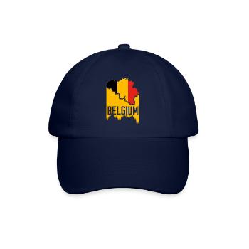 Belgien Geschenk Land Flagge Antwerpen Belgium - Baseballkappe - Blau/Blau - Vorne
