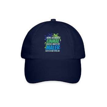 Maler Farbe Malerei Kunst Künstler Geschenk - Baseballkappe - Blau/Blau - Vorne