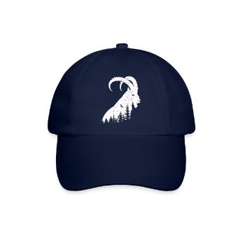 Steinbock - Baseballkappe - Blau/Blau - Vorne
