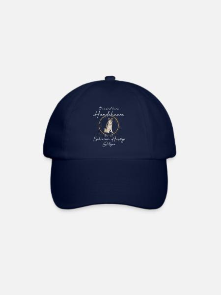 Das ist Siberian Husky Glitzer Hund - Baseballkappe - Blau/Blau