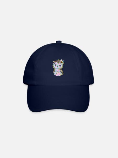 Eule - Baseballkappe - Blau/Blau