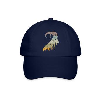 Steinbock - Baseballkappe - Blau/Blau - Vorne