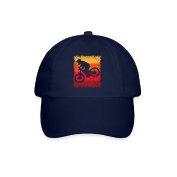 Downhill Fahrradfahrer Fahrradfahren Vintage - Baseballkappe - Blau/Blau - Vorne