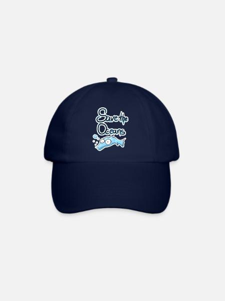 Save the Oceans - Baseballkappe - Blau/Blau