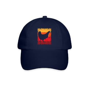 Huhn Hühner Bauernhof Landwirtschaft - Baseballkappe - Blau/Blau - Vorne