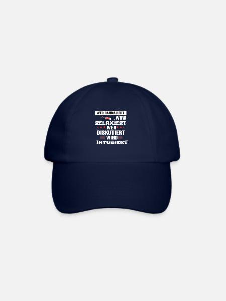 Witziger Spruch im Krankenhaus - Baseballkappe - Blau/Blau