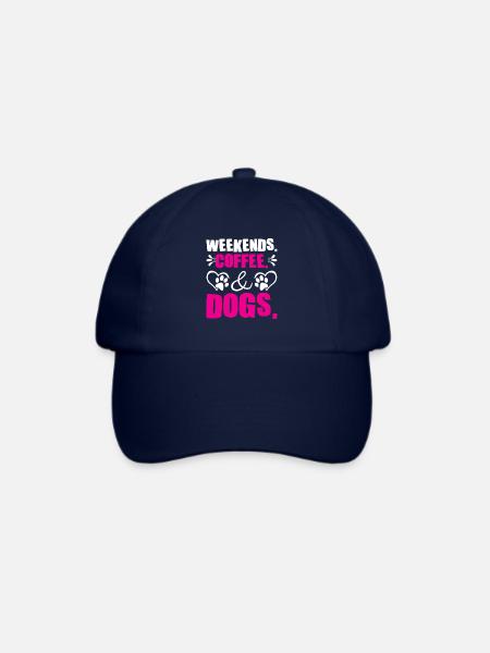 weekends coffee dogs - Baseballkappe - Blau/Blau