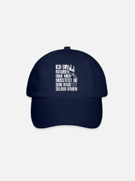 Maurer Lustige Sprüche - Baseballkappe - Blau/Blau
