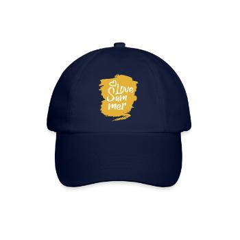 Ich liebe den Sommer - Baseballkappe - Blau/Blau - Vorne