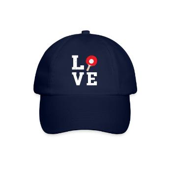 Tischtennis Love Tischtennisspieler Geschenk - Baseballkappe - Blau/Blau - Vorne