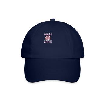 Ein Tag ohne Sticken ist beschissen Hobby Stricken - Baseballkappe - Blau/Blau - Vorne