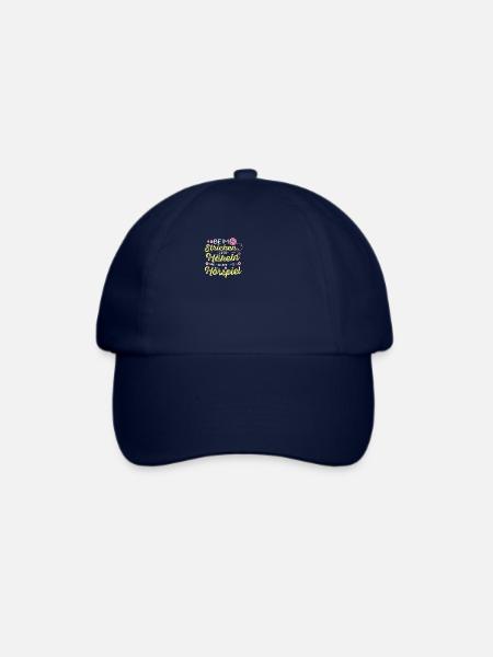 Beim Sticken wird alles zum Hörspiel Strickerin - Baseballkappe - Blau/Blau