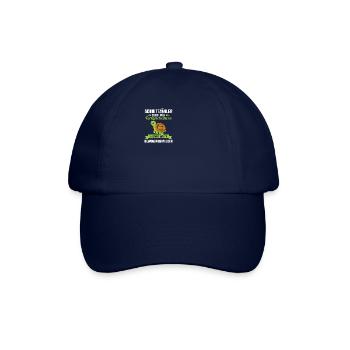 Schildkröte Schrittzähler Lustiger Spruch Sport - Baseballkappe - Blau/Blau - Vorne