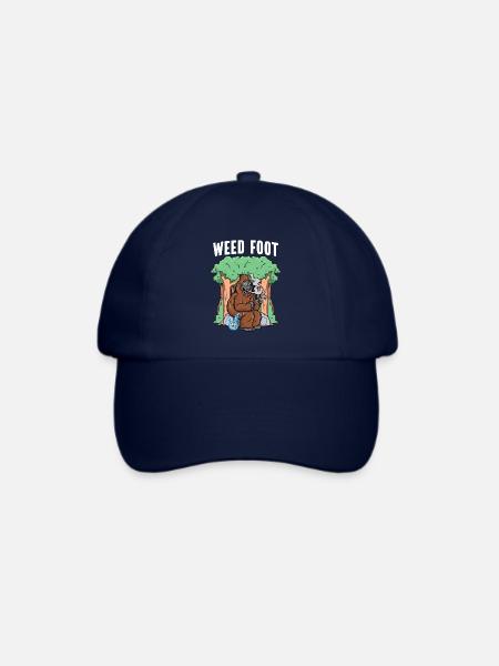 Marihuana Bigfoot Weed - Baseballkappe - Blau/Blau