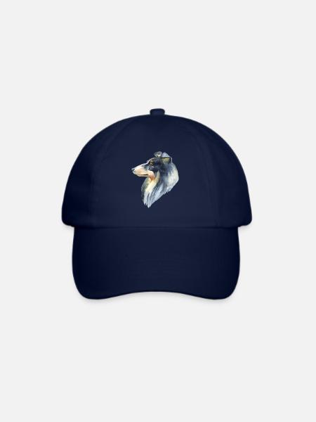 Collie Hund Hundebesitzer Hundeliebhaber Hunde - Baseballkappe - Blau/Blau