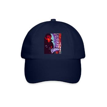 Horror Drakula Vampir, Fledermaus, lustiger Spruch - Baseballkappe - Blau/Blau - Vorne