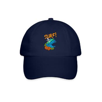 Surfer Riding Waves Surfin Skeleton Surfen - Baseballkappe - Blau/Blau - Vorne