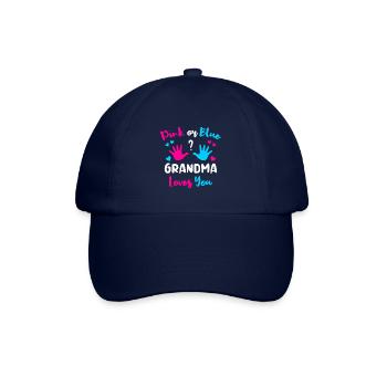 Oma Großmutter Omi Enkelkind Enkel Ich Werde Oma - Baseballkappe - Blau/Blau - Vorne