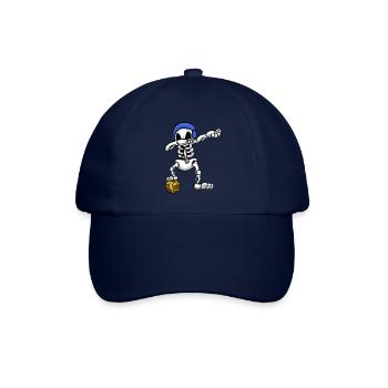 Wasserball-Teamplayer Dabbing Skeleton Wassersport - Baseballkappe - Blau/Blau - Vorne