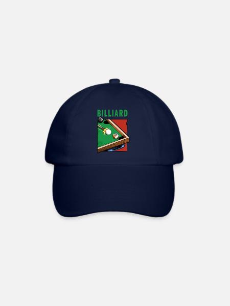 Billard Billard Tisch Billardspieler - Baseballkappe - Blau/Blau