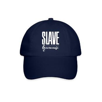 SLAVE to the music weiss - Baseballkappe - Blau/Blau - Vorne