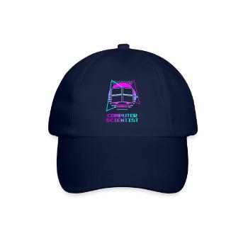Retro Computer Scientist Information - Baseballkappe - Blau/Blau - Vorne