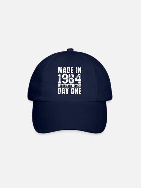 Hergestellt 1984, legendär seit dem ersten Tag - Baseballkappe - Blau/Blau