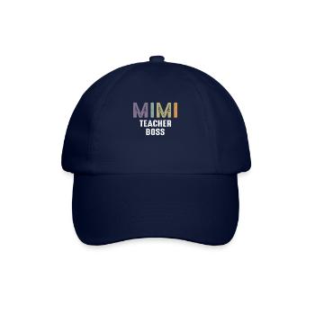 Mimi Lehrerin Boss - Oma Mama - Baseballkappe - Blau/Blau - Vorne
