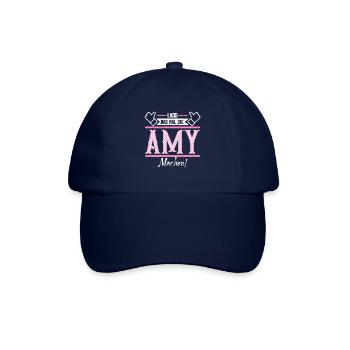 Amy Geschenkidee Geschenk Geburtstag - Baseballkappe - Blau/Blau - Vorne