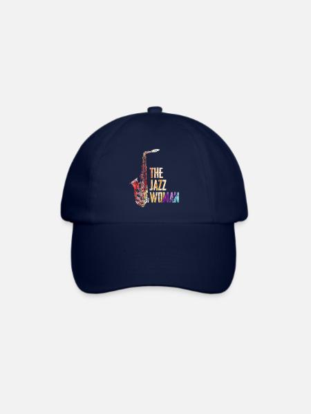 Jazz Frau - Baseballkappe - Blau/Blau