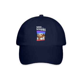 Shhh... Savasana Sloth Yoga - Baseballkappe - Blau/Blau - Vorne